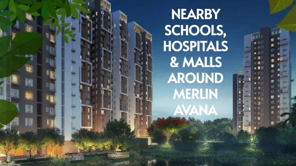 NEARBY SCHOOLS, HOSPITALS MALLS AROUND MERLIN AVANA