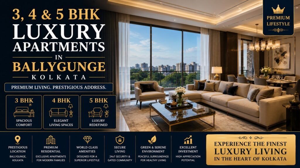 3 4 5 BHK Luxury Apartments in Ballygunge Kolkata Premium Flats in Kolkata