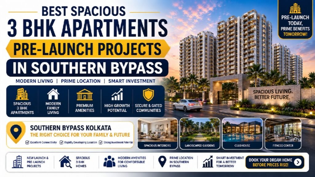 Best Spacious 3 BHK Apartments Pre-Launch Projects in Southern Bypass