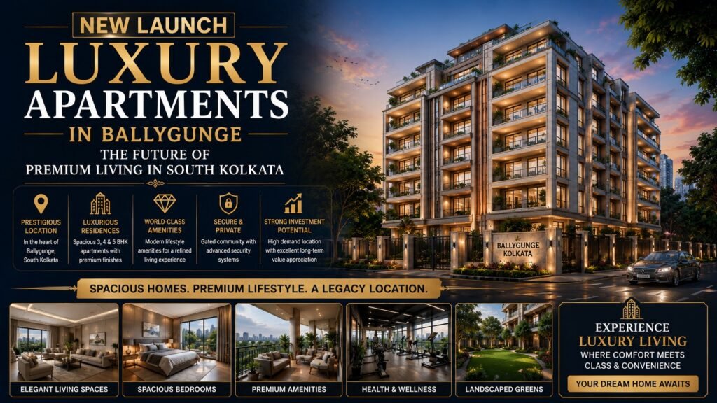 New Launch Luxury Apartments in Ballygunge Premium Living in South Kolkata