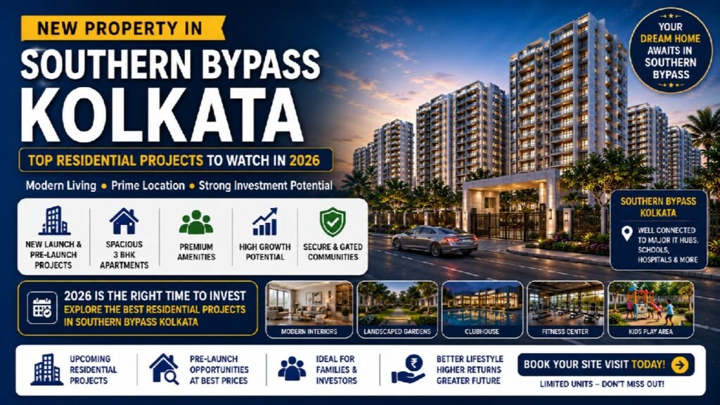 New Property in Southern Bypass Kolkata Top Residential Projects to Watch in 2026 New Launch Property