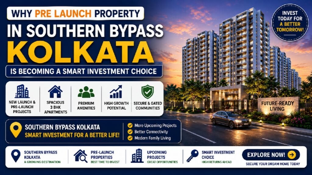 Why PRE LAUNCH Property in Southern Bypass Kolkata Is Becoming a Smart Investment Choice New Launch Property