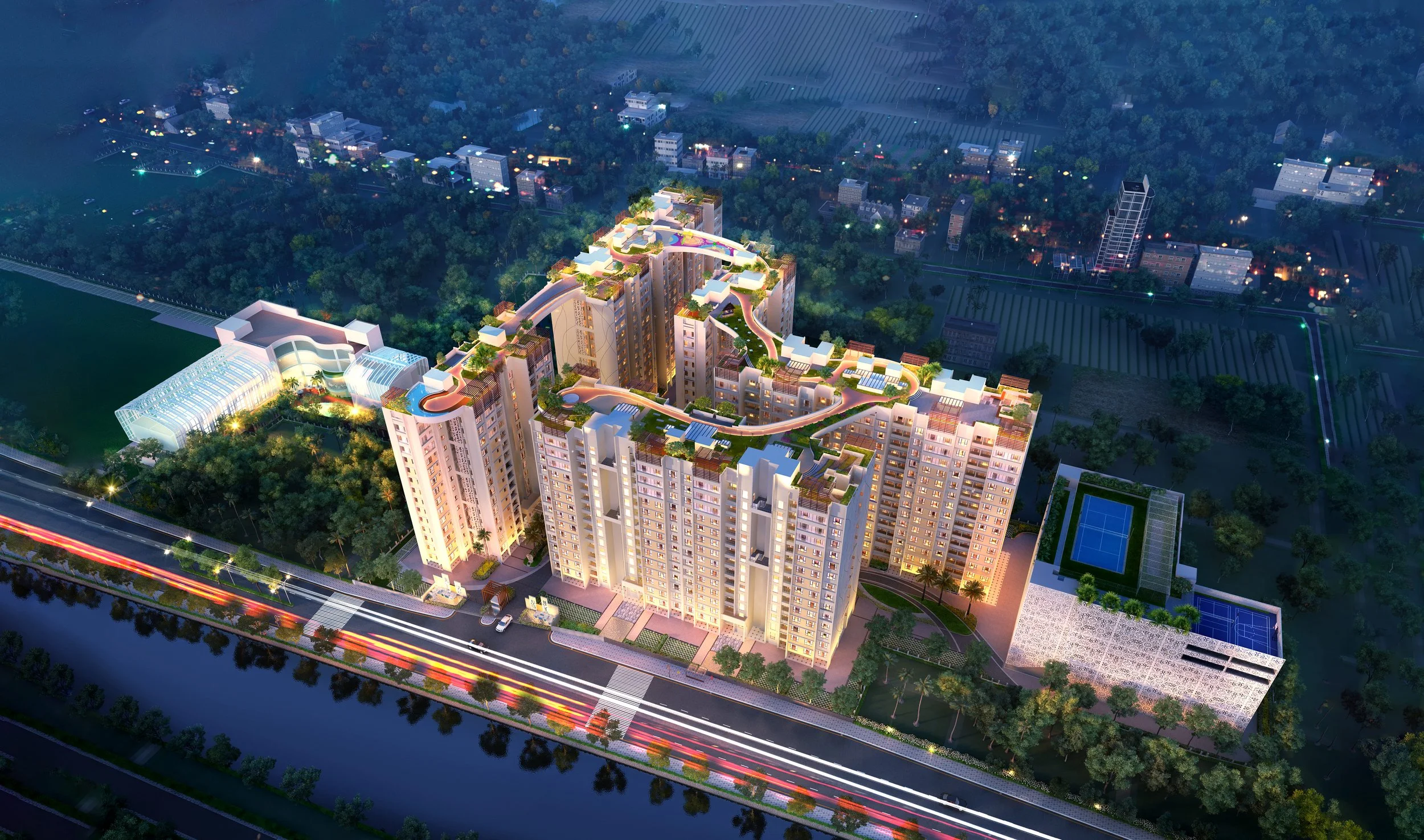 Siddha Suburbia aerial view