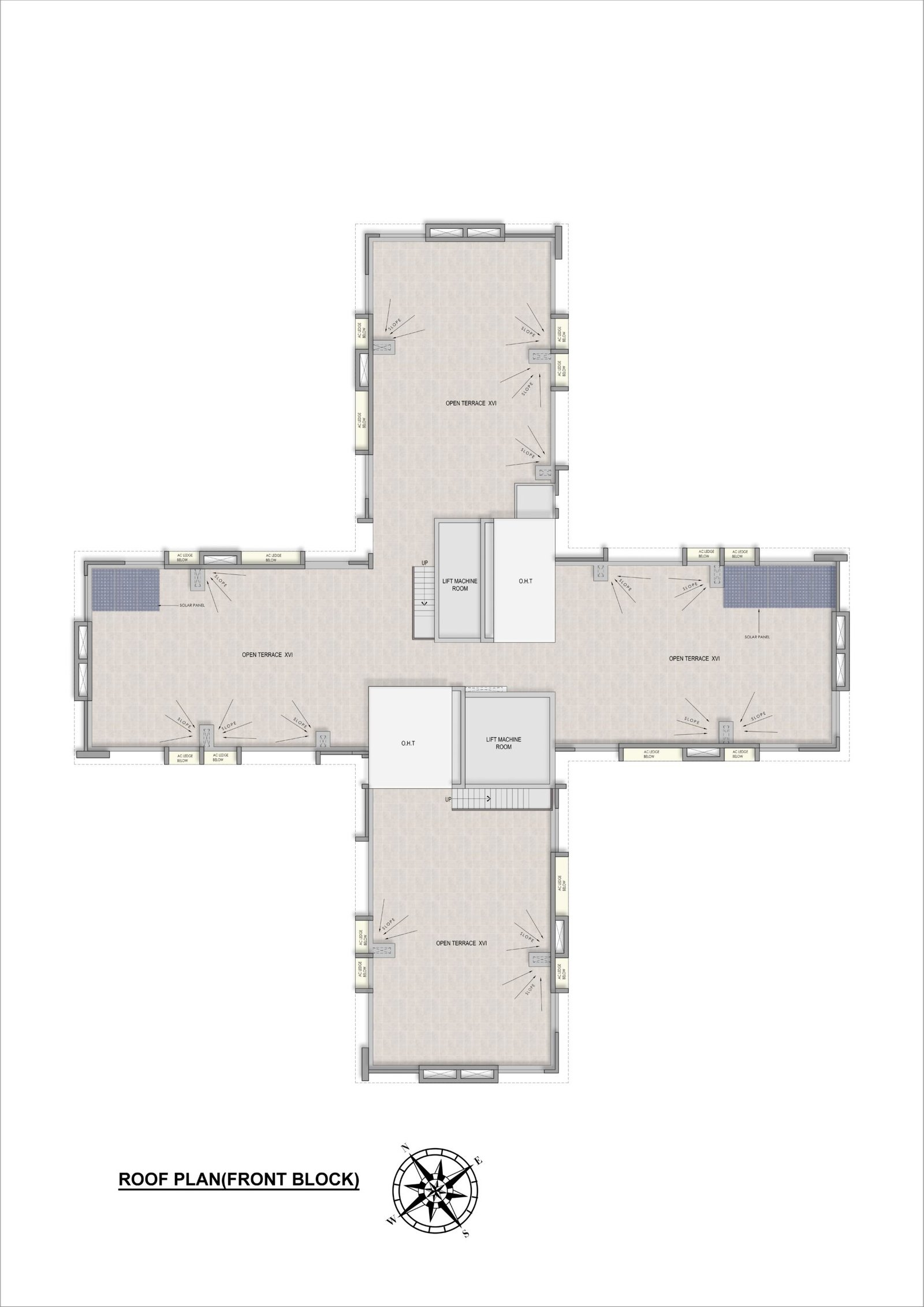 Roof Plan Front Block