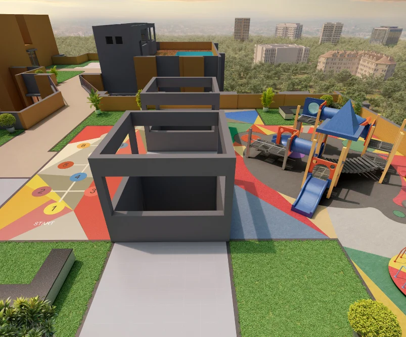 Kid's Play Area & Hopscotch Zone
