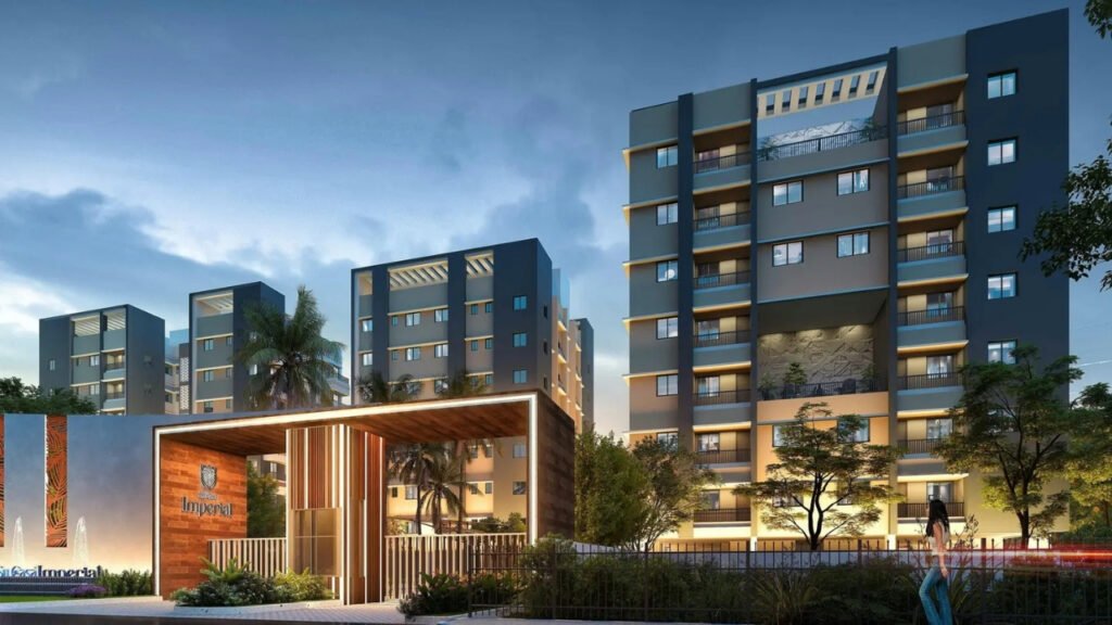 Sucasa Imperial project is listed with 4 blocks, a G+7 structure, 2 3 BHK apartments and 70 open space