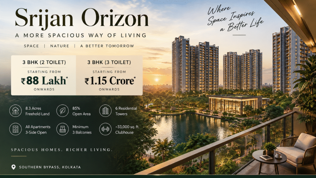 Premium 3 BHK Apartments Starting from ₹88 Lakh